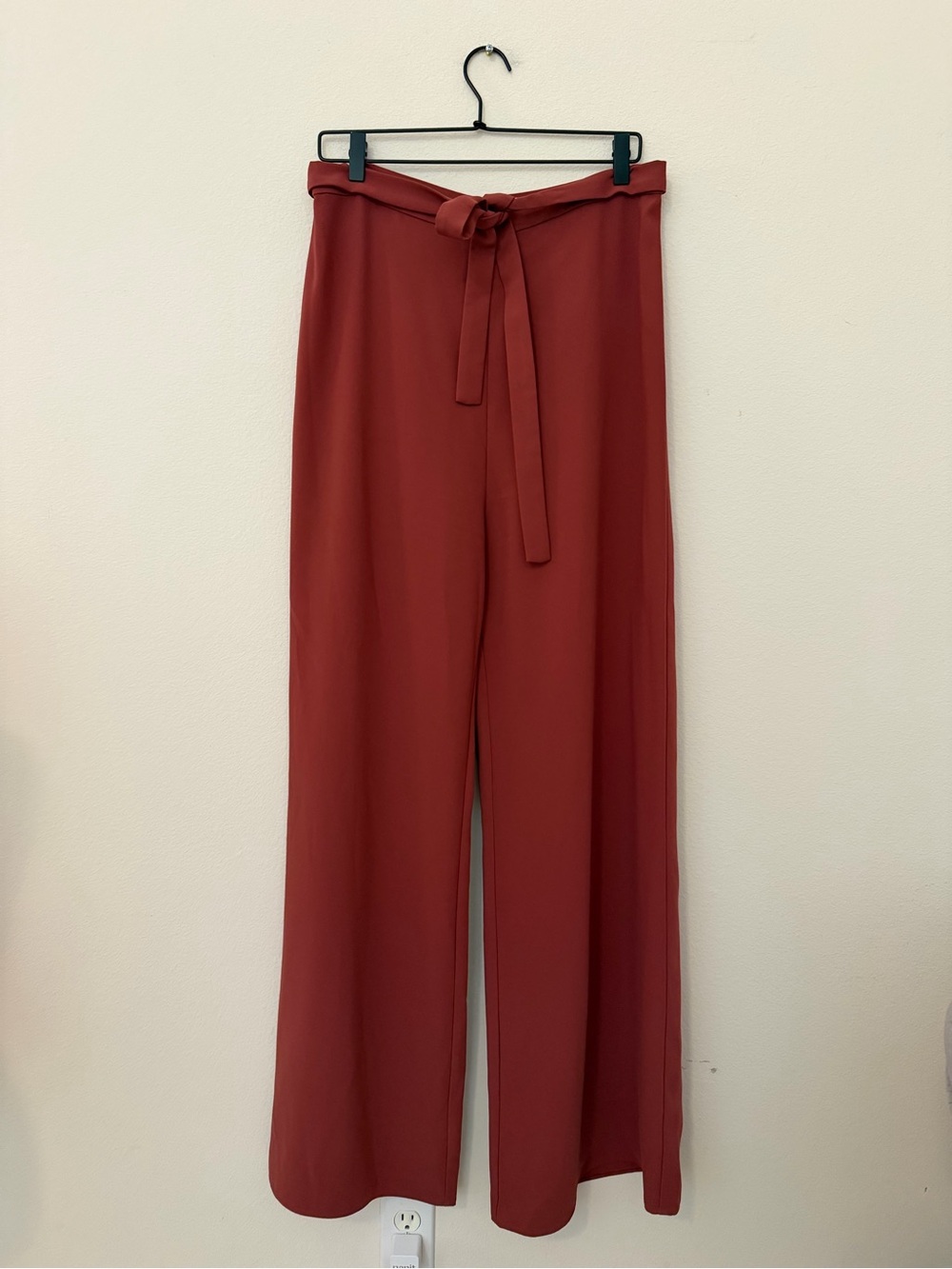Amanda Uprichard Wide Leg High Rise Ariya Trousers Sz XL Career Capsule Wardrobe